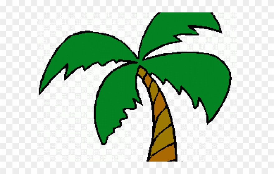 Palm Tree Clipart Easy - Png Download