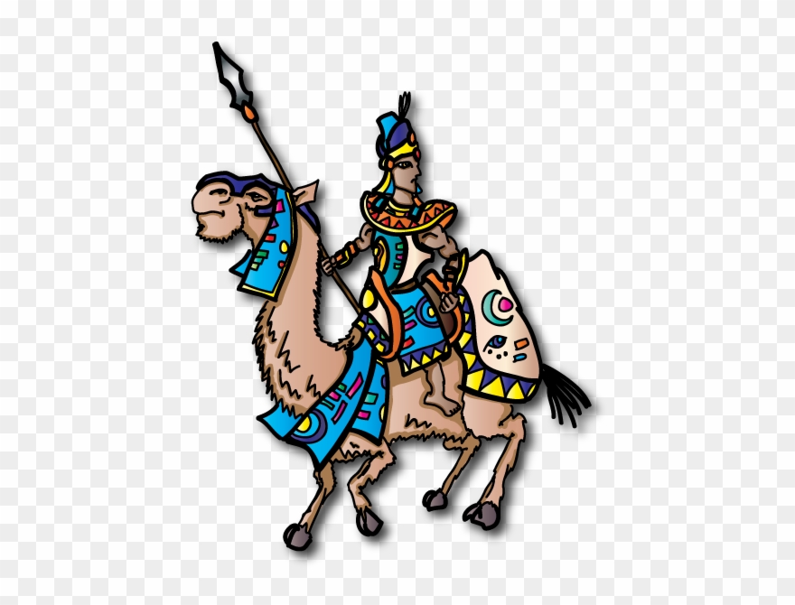 Egyptian Noble Camelry From Glory Clipart
