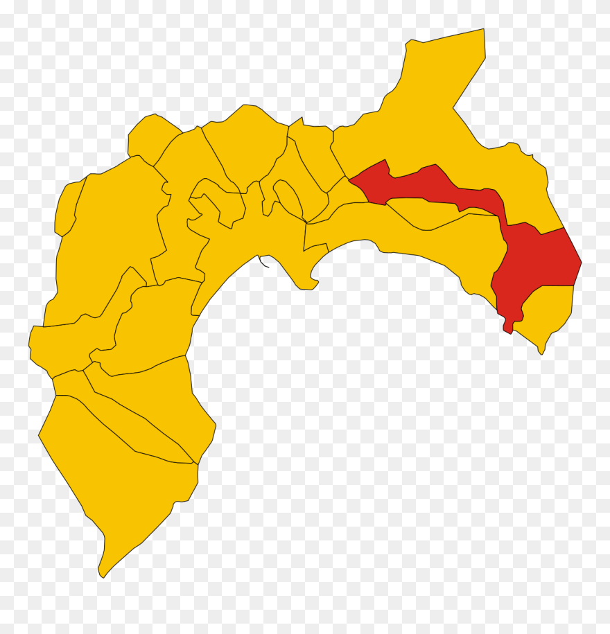Map Of Comune Of Cagliari Clipart