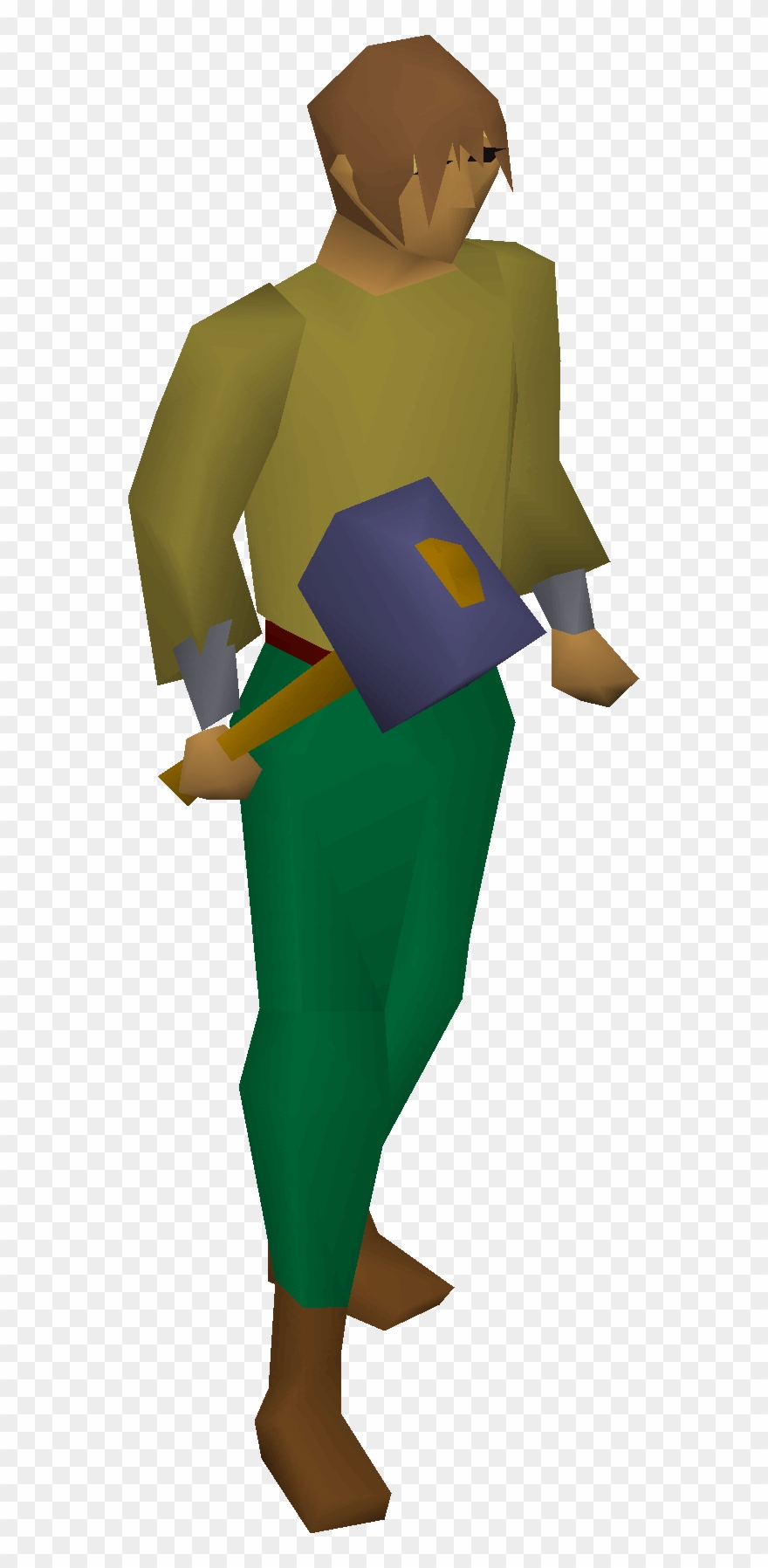 Mithril Warhammer Equipped Clipart