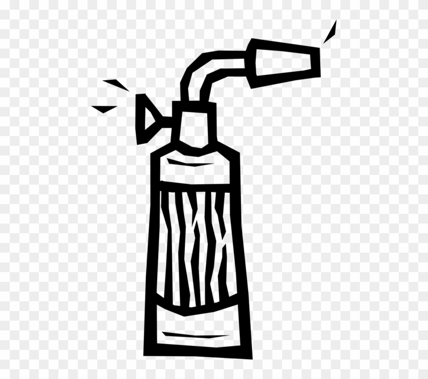 Vector Illustration Of Blow Torch Or Blowtorch Fuel Clipart