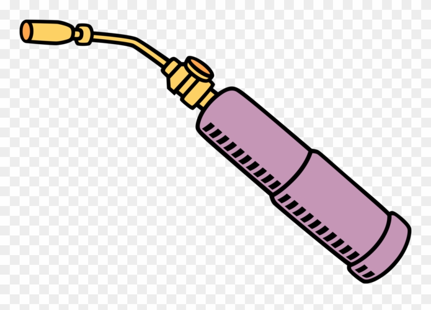 Vector Illustration Of Blow Torch Or Blowtorch Fuel Clipart