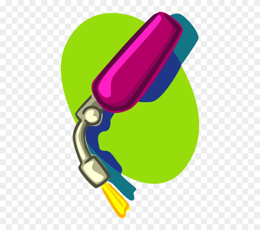 Vector Illustration Of Blow Torch Or Blowtorch Fuel Clipart