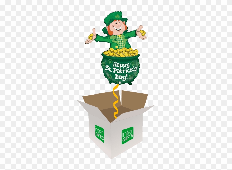 40″ Happy St Patricks Day Leprechaun Clipart