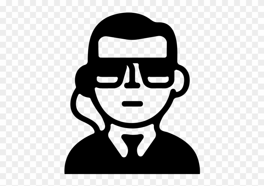 Bodyguard Rubber Stamp Clipart