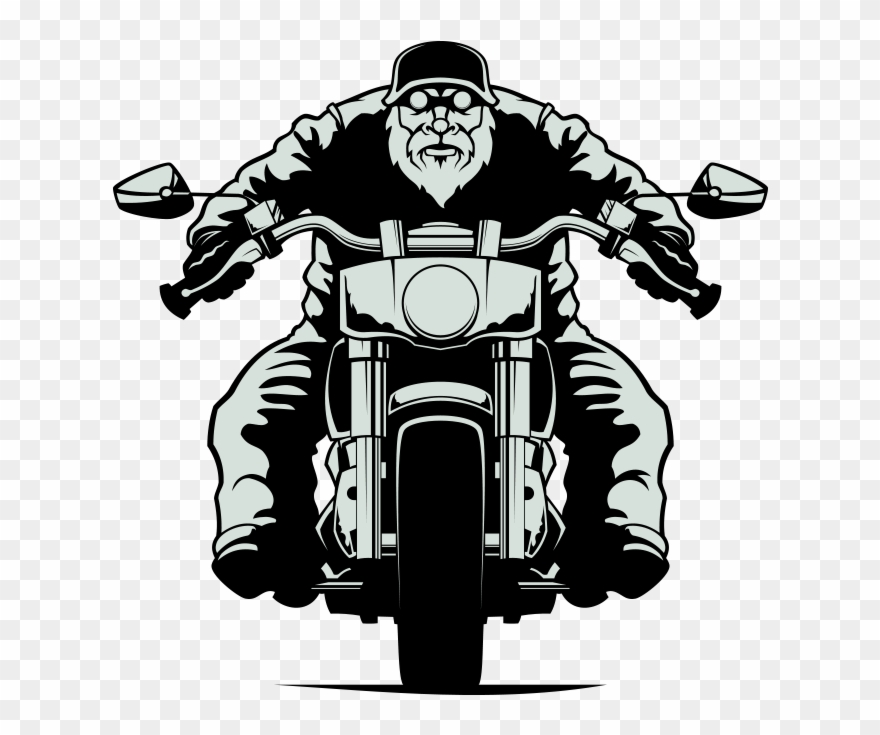 Biker Clipart Free On - Png Download