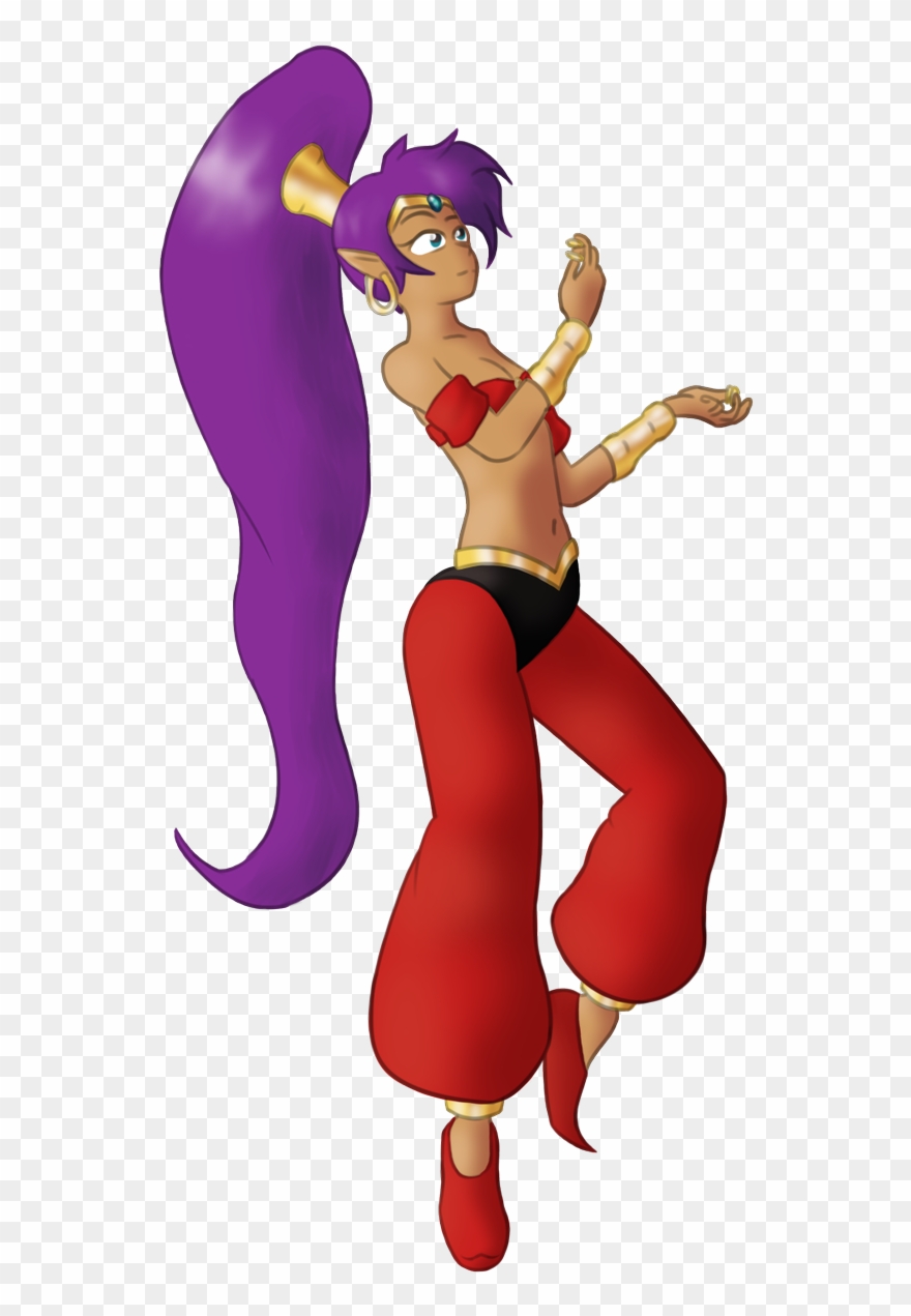 I Felt Like Drawing Shantae Pondering On How Best To Clipart