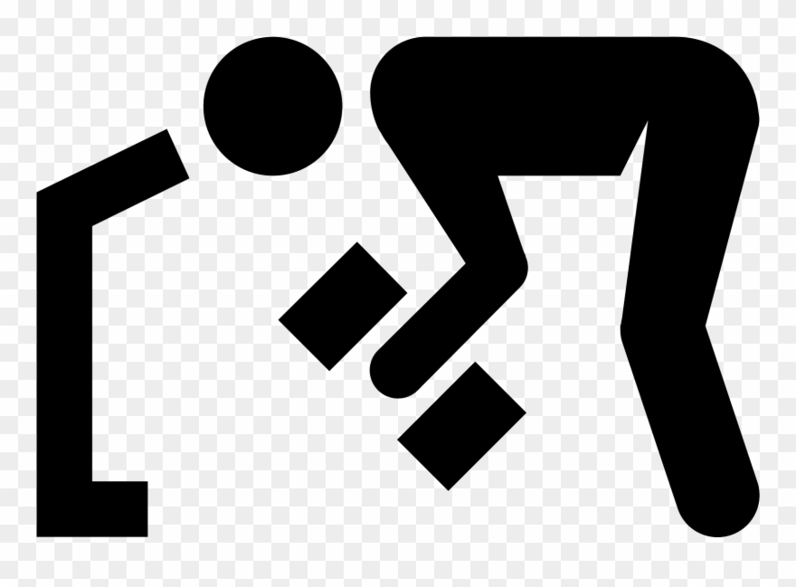 This Is A Picture Of A Man Bending Over With Clipart