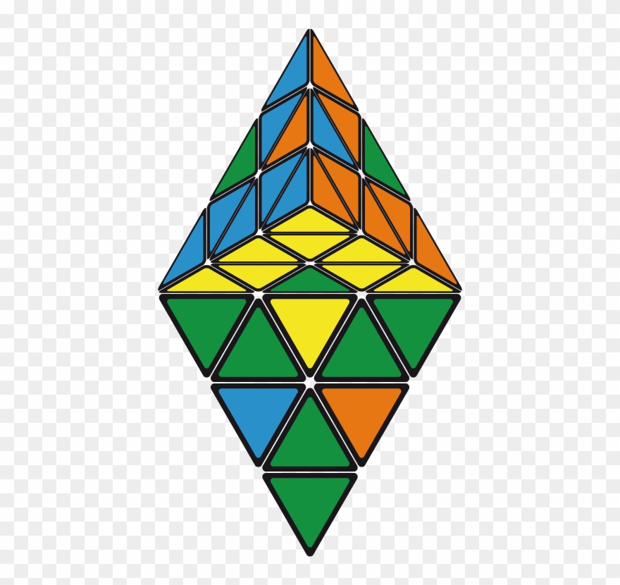 Pretty Patterns Pyraminx Clipart
