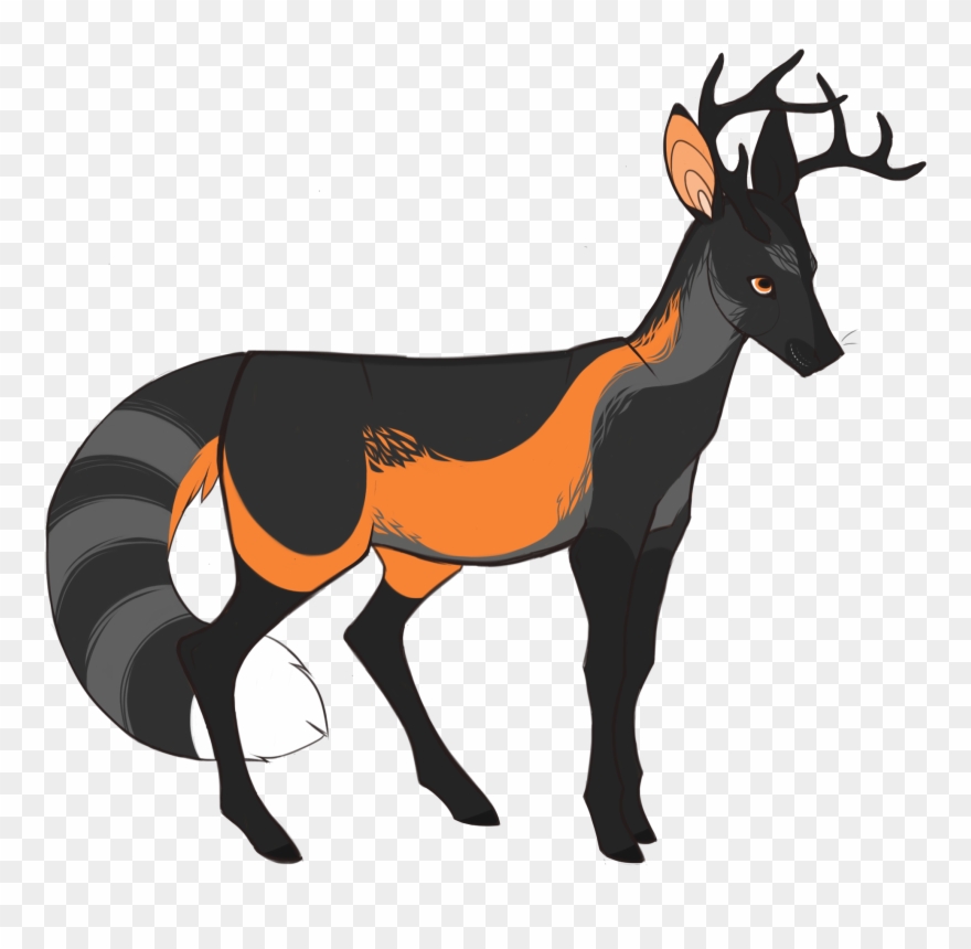 Cross Fox Deer Clipart