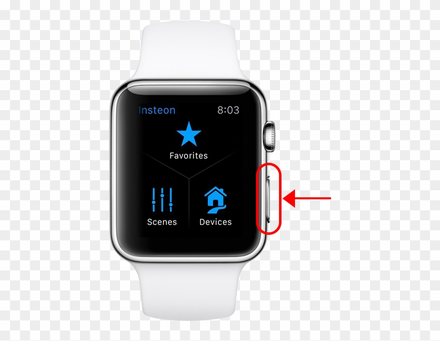 With The Insteon App On Apple Watch Open, Press And Clipart