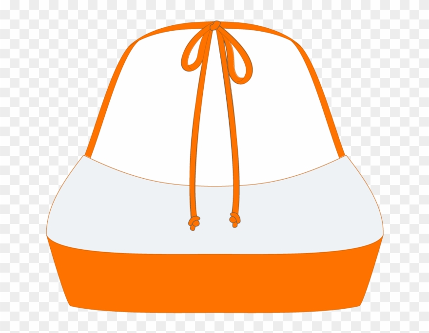 Wild Orange Halter Top Clipart