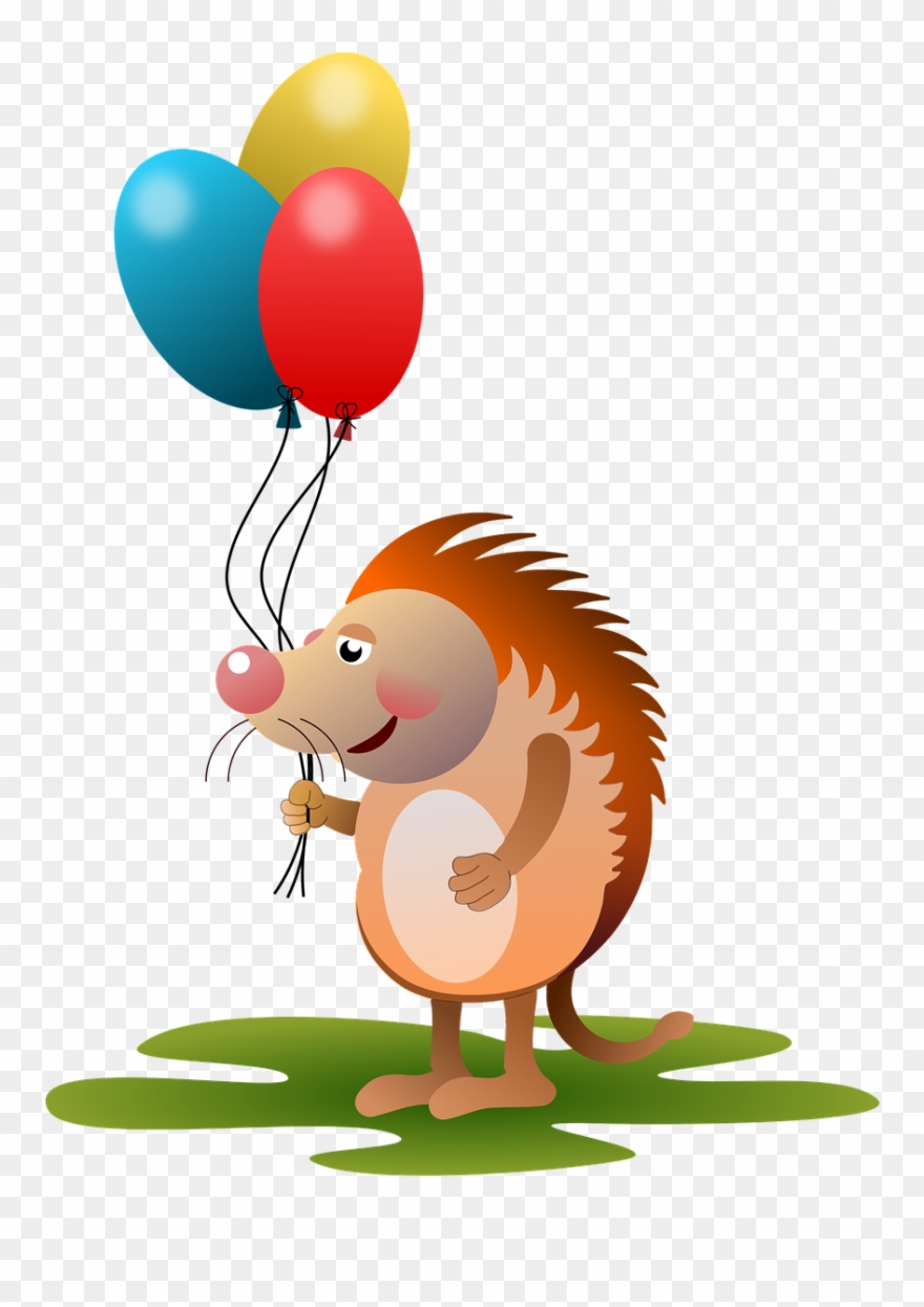 Hedgehog Animal Animals Balloons Png Image Clipart