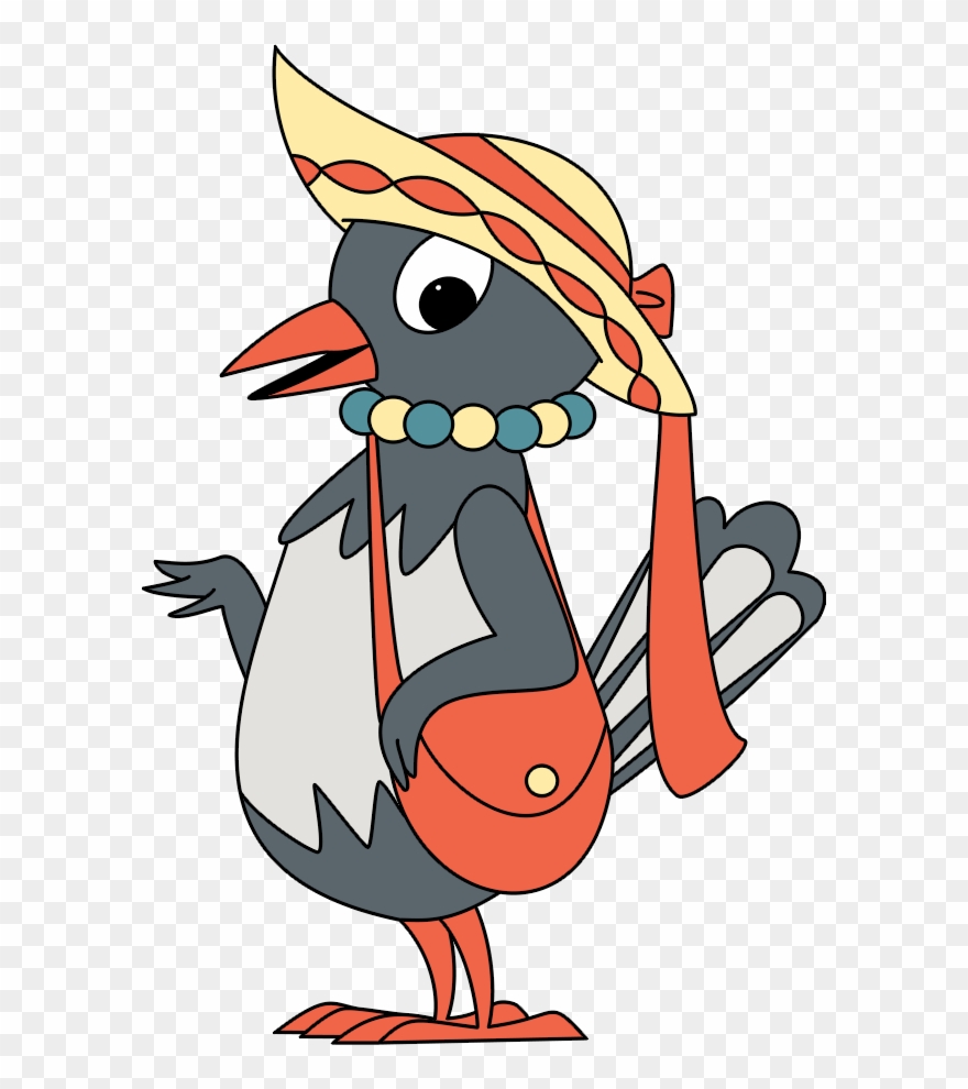 Frau Elster, Die Sich Oft Mit Herrn Fuchs Kabbelt Clipart