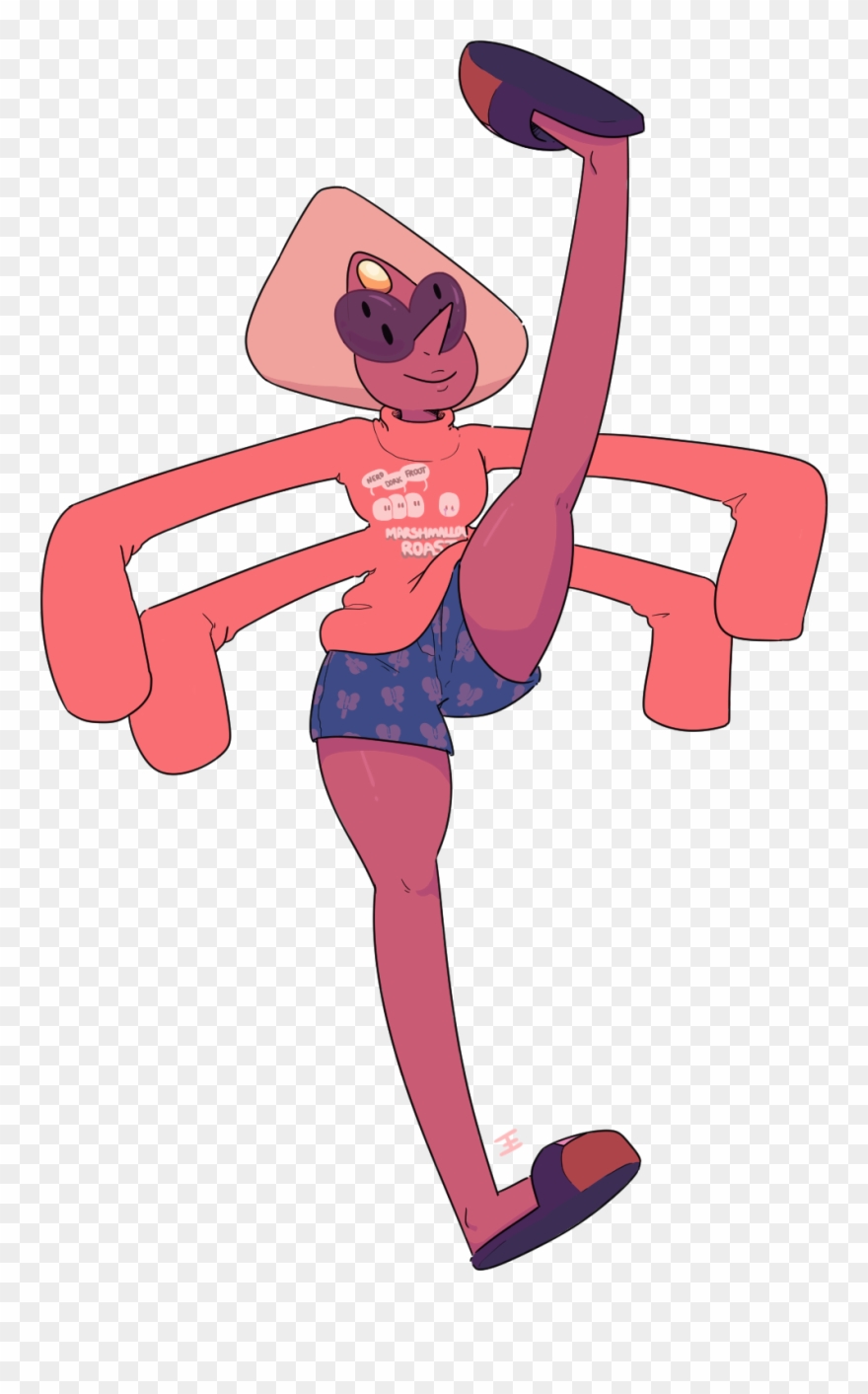 Froon Dork Rout Ro 췌蚆 Red Pink Footwear Cartoon Joint Clipart