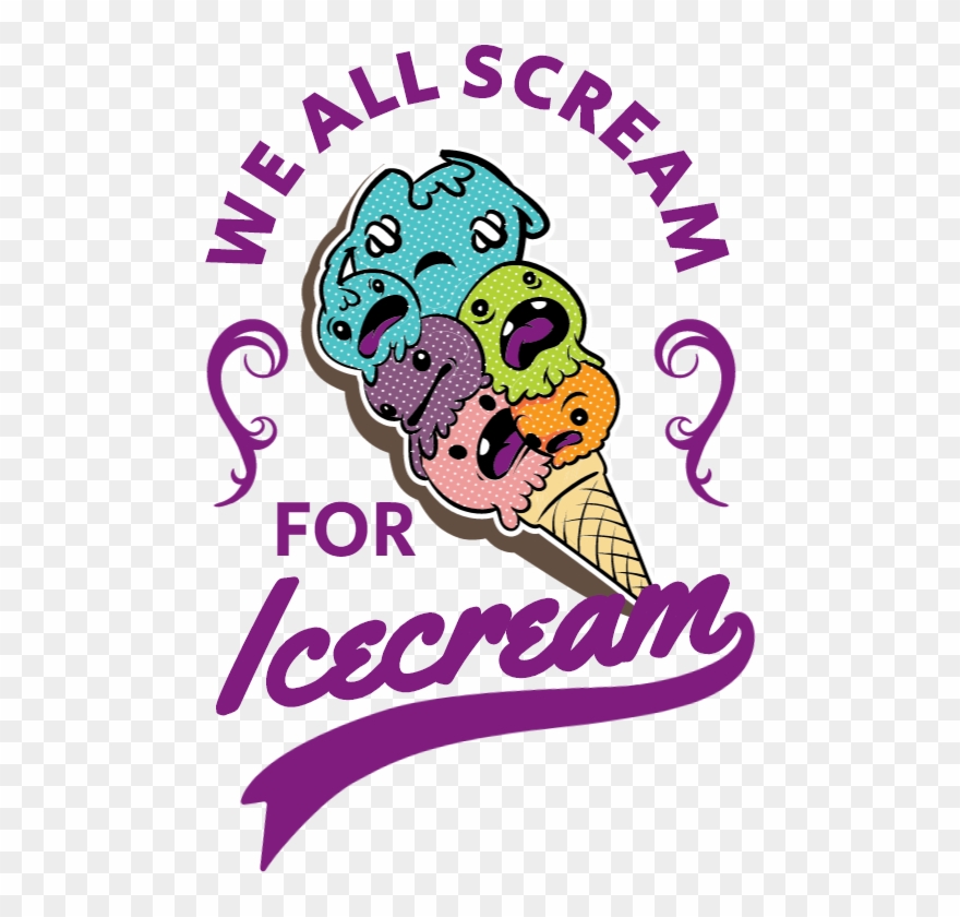 We All Scream For Icecream Clipart