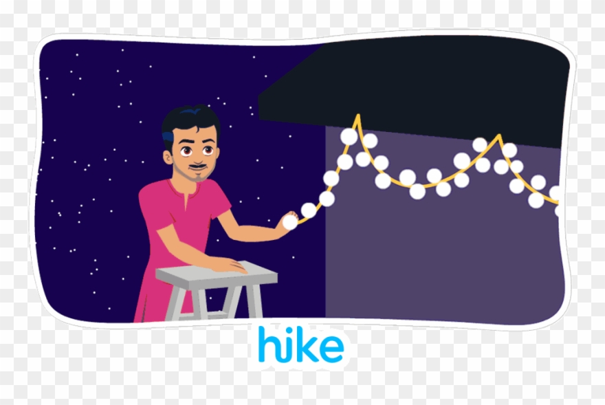Family Lights Gif By Hike Messenger Clipart