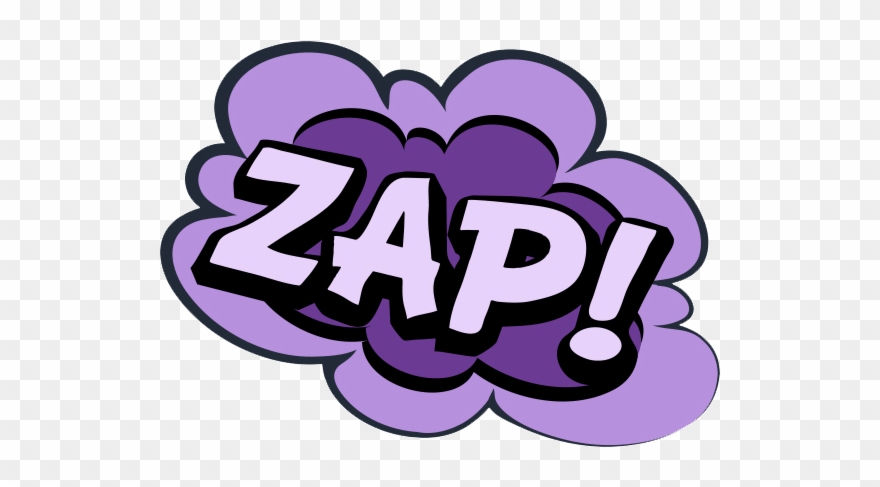 Zap Cómic Onomatopeya Clipart