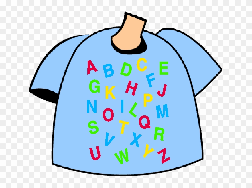 Kindergarten Letter Shirts Clipart