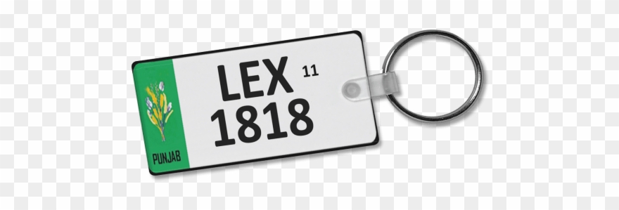 Punjab Number Plate Keychain Pickit Clipart