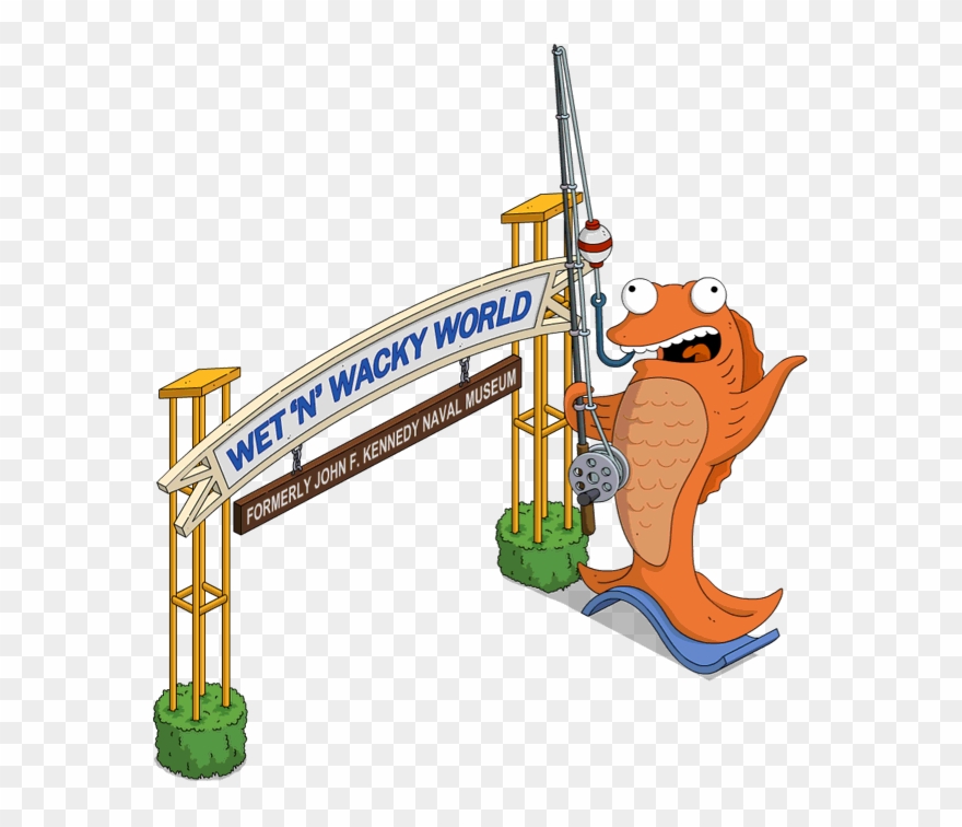 Wet 'n' Wacky World Sign Clipart