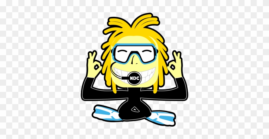 Smiling And Convinced Divers Clipart