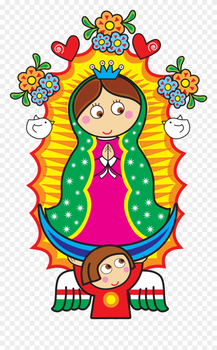 Imágenes De La Virgen De Guadalupe Clipart