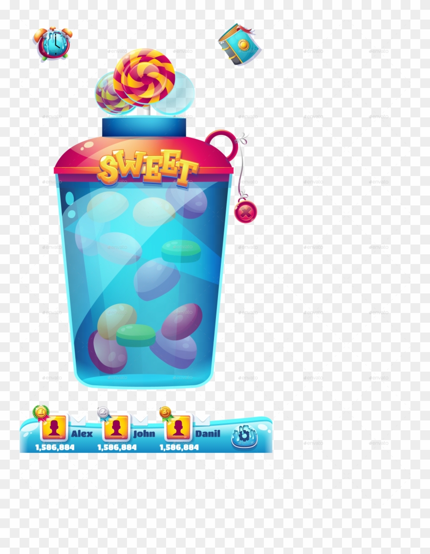 Sweet World Mobile Gui Pack Clipart