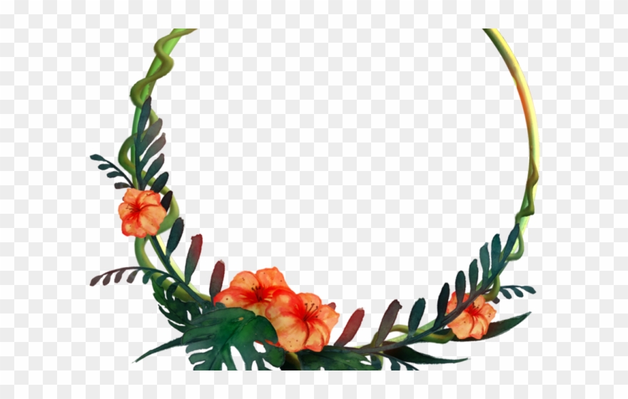 Tropics Clipart Wreath - Png Download
