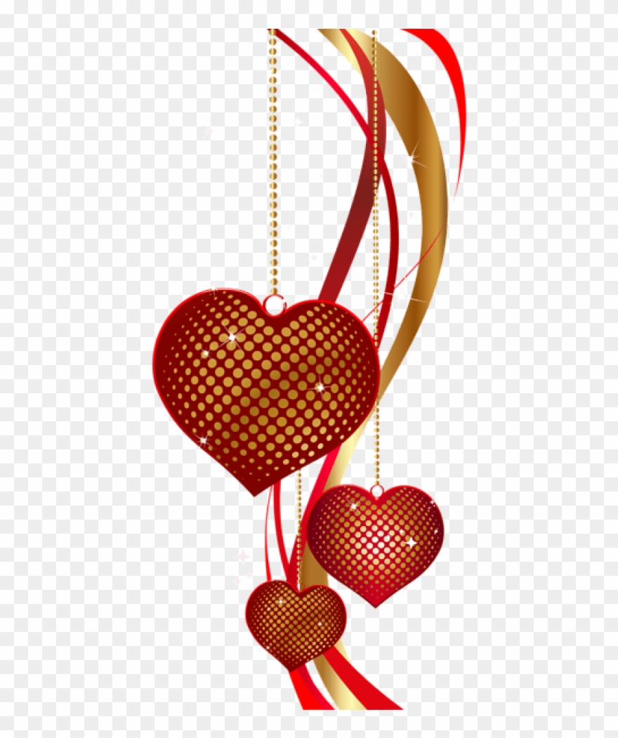Download Valentine's Day Decorative Hearts Png Images Clipart