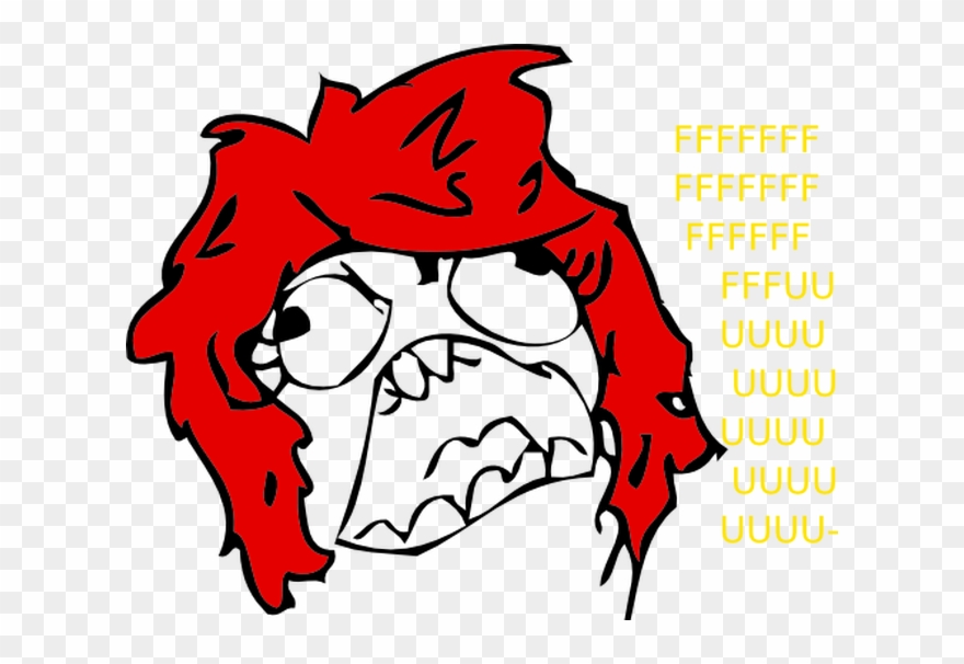 Fffuuu Lány Internetes Mém Clipart