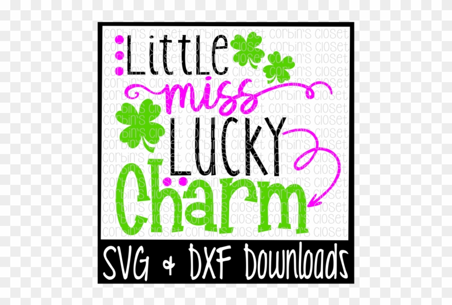 Free St Patricks Day Svg * Little Miss Lucky Charm Clipart