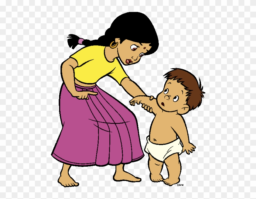 Shanti, Ranjan And Mowgli Clip Art - Png Download