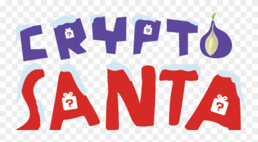 Crypto Santa Logo Clipart