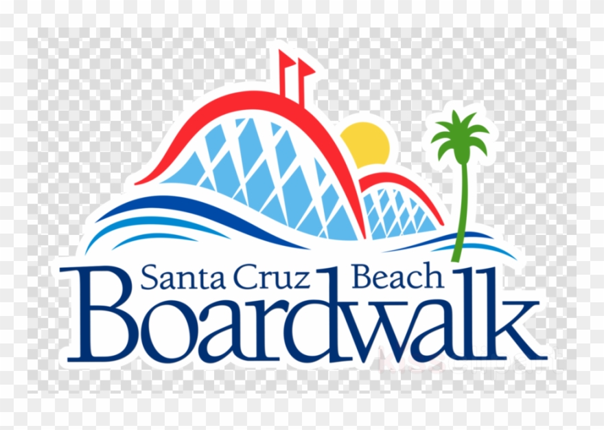 Santa Cruz Boardwalk Logo Clipart Santa Cruz Beach - Png Download