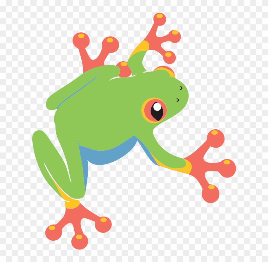 Green Frog Clipart Dancing - Png Download