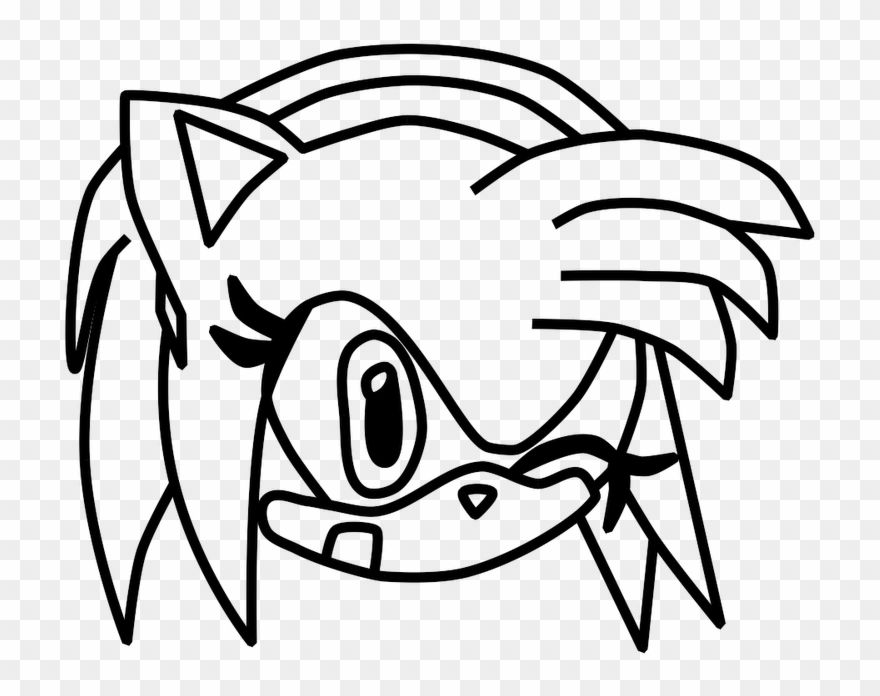 Amy Rose Coloring Paint Pages Grig3 Org Clipart