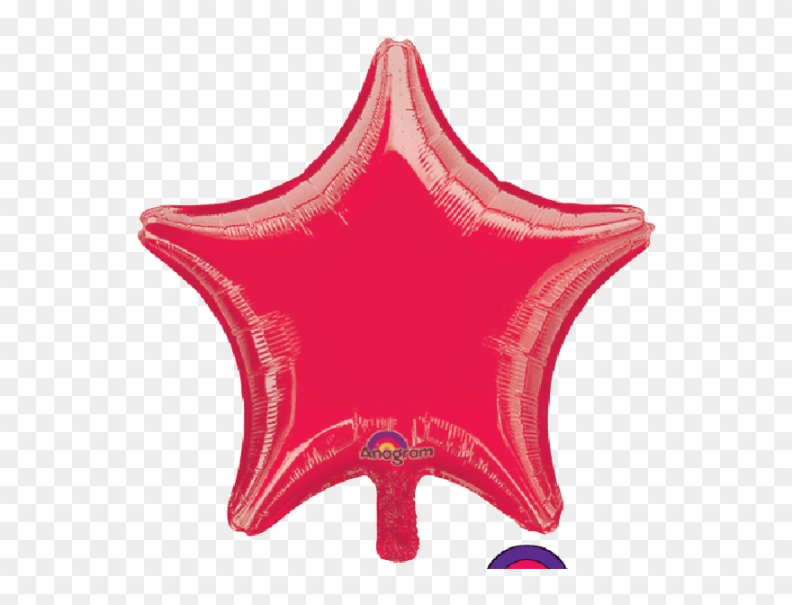 Red Star 18" Mylar Balloon Clipart