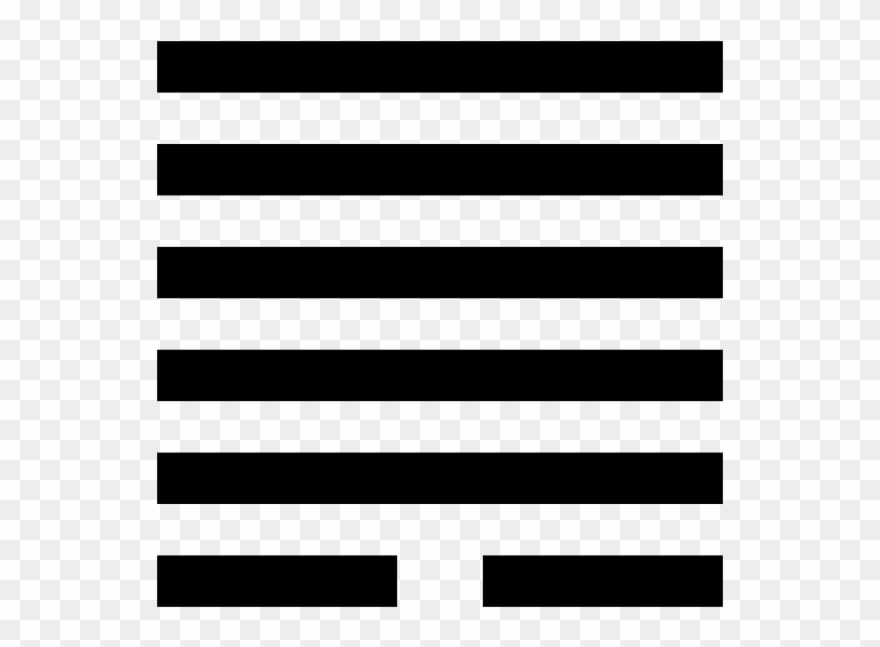 Changing 4th Line, Going To Hexagram 57, The Gentle, Clipart