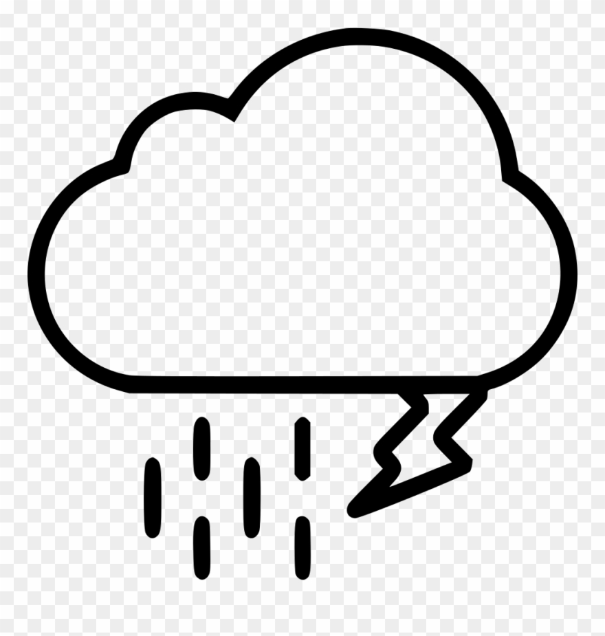 Rain Lighting Cloud Copia Comments Clipart