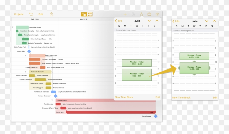 Julie's Personal Normal Work Hours Clipart