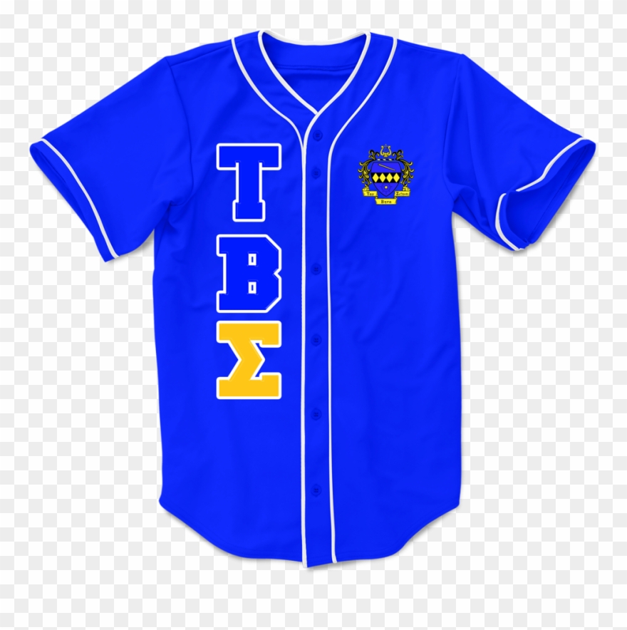 Tau Beta Sigma Embroidered Greek Baseball Jersey Clipart