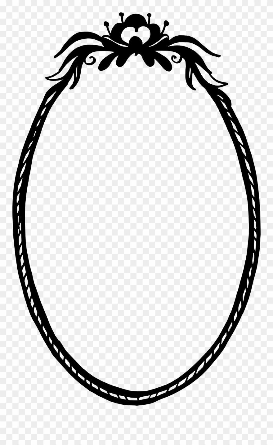 10 Romantic Oval Frame Vector Svg Png Transparent Clipart