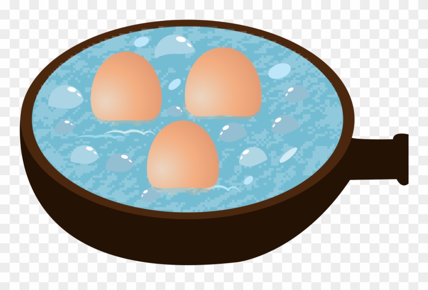 Al Guisar Los Huevos En El Calentador Añade Una Cucharada Clipart