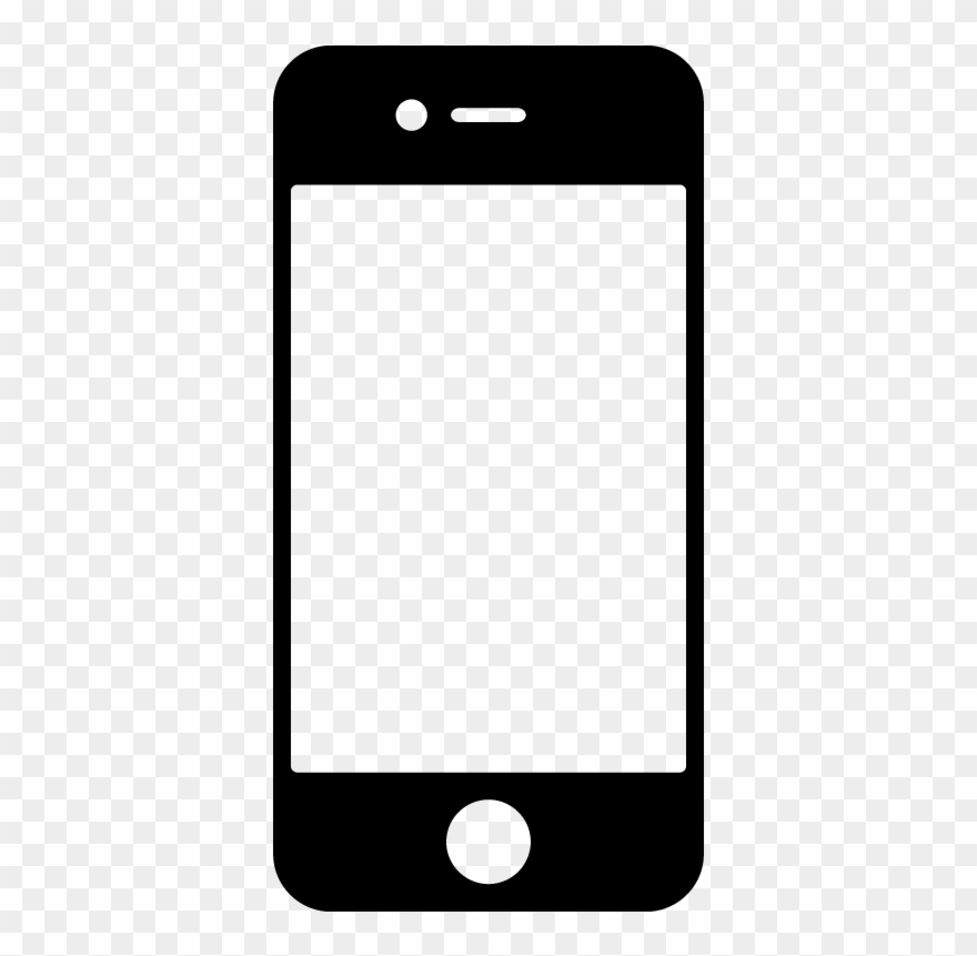 Clip Black And White Silhouette Mobile At Getdrawings - Png Download