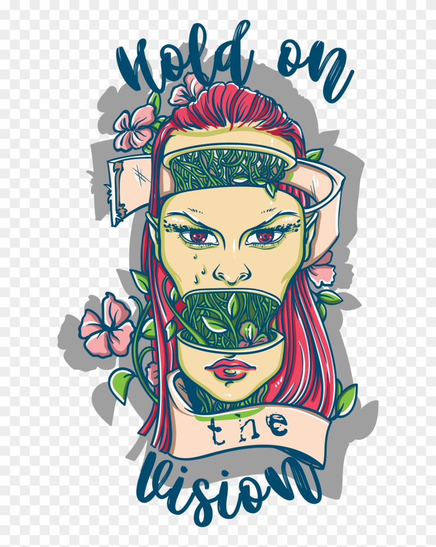 Hold On The Vision Buy T Shirt Design Clipart