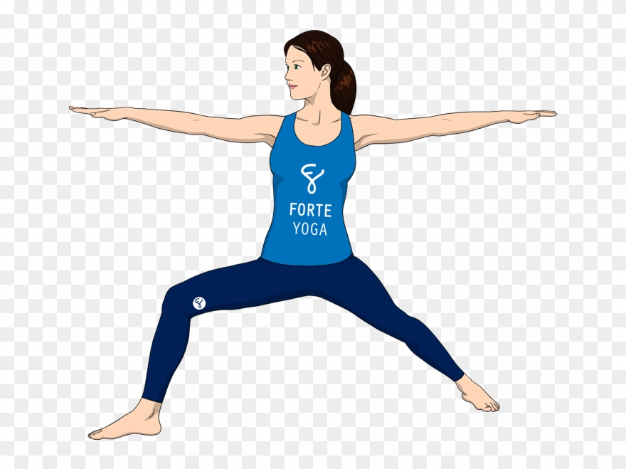 24 Eagle Pose Warrior Ii Yoga Pose Clipart