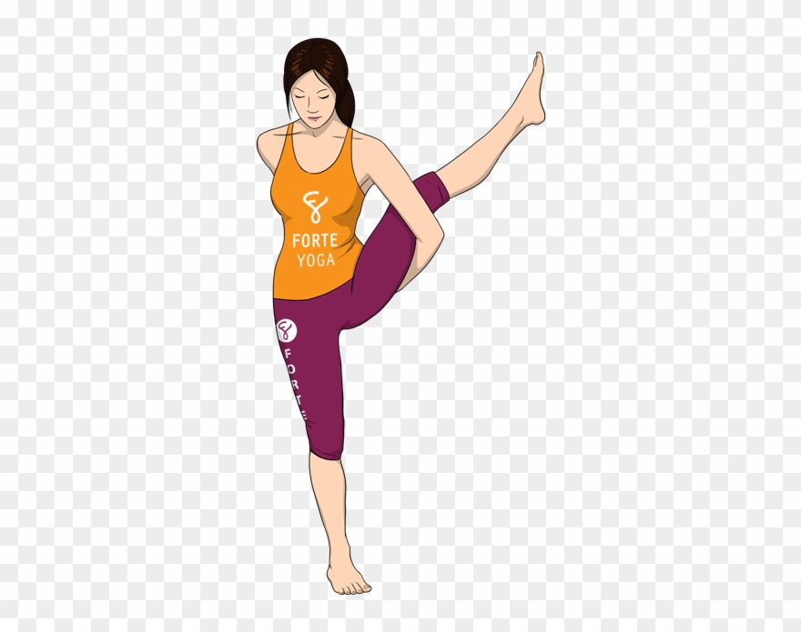 Bird Of Paradise Yoga Pose Clipart