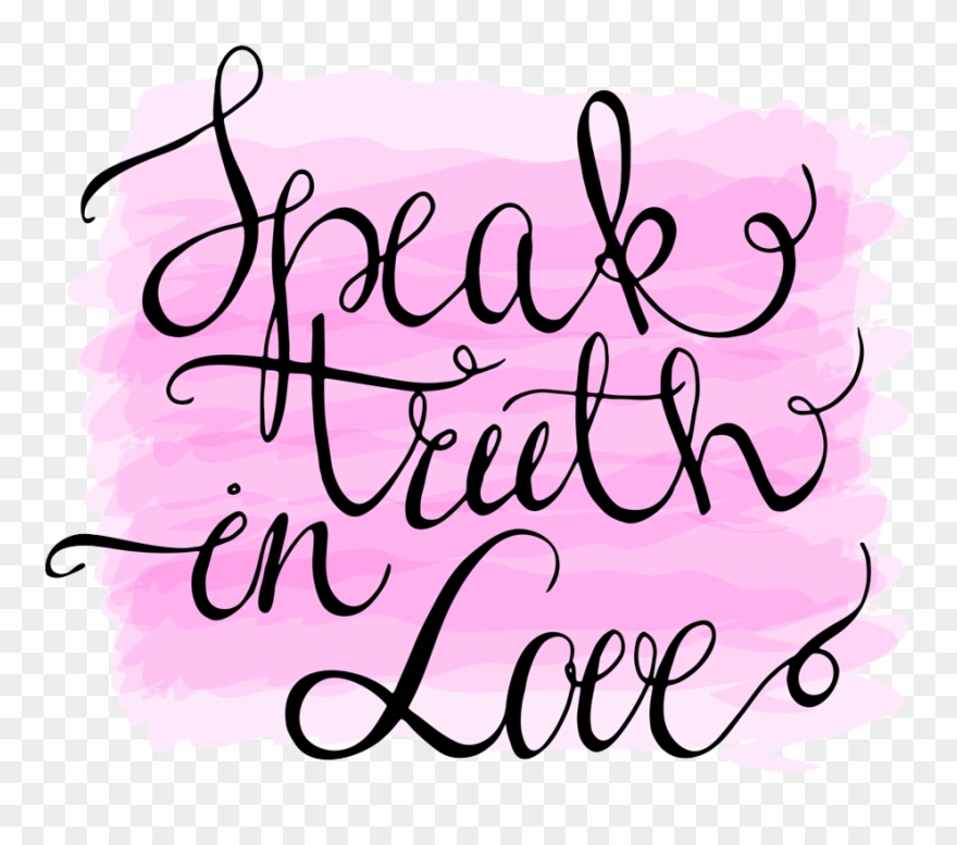 Speak Truth In Love Clipart