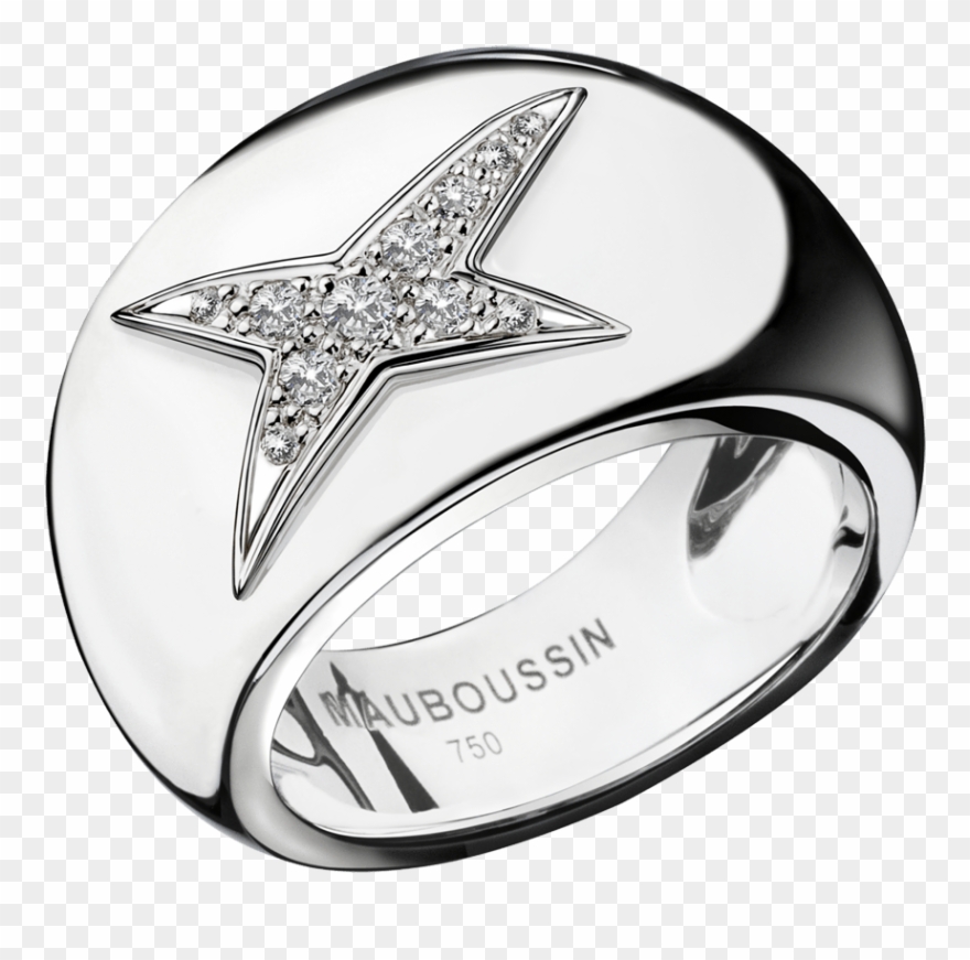 Ring Divine Cocotte N2, White Gold And Diamonds Clipart